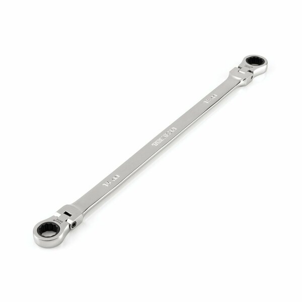 Tekton 16 x 18 mm Long Flex 12-Point Ratcheting Box End Wrench WRB36416